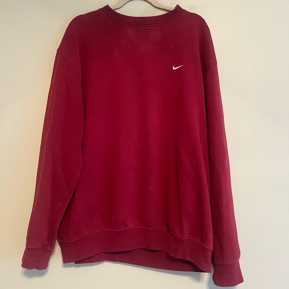 red Nike crewneck